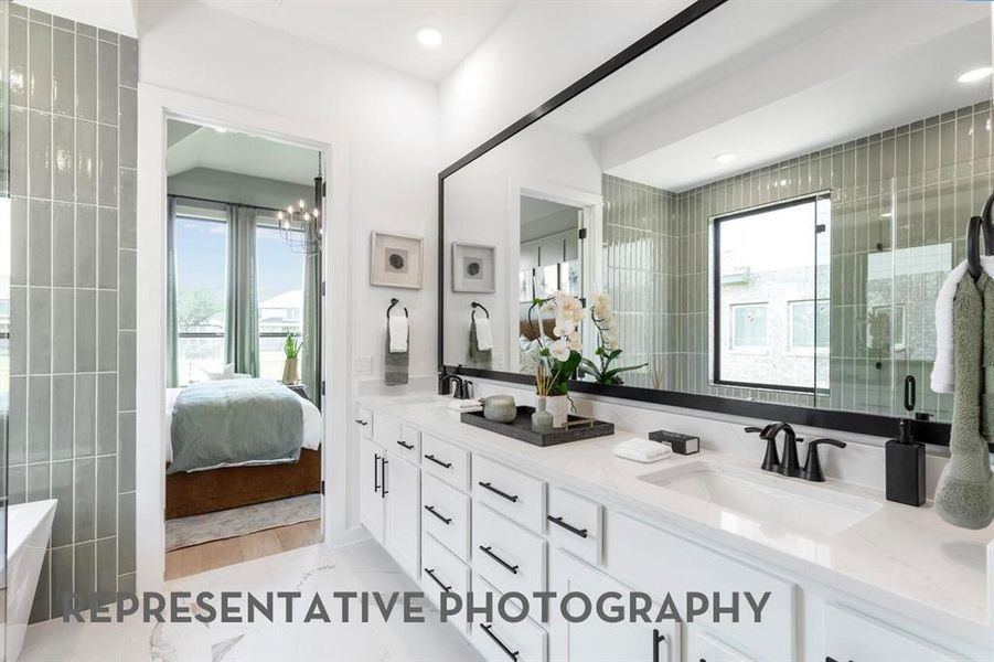 Furnished interior view inside a new home in Wellington, Haslet (Image 23).