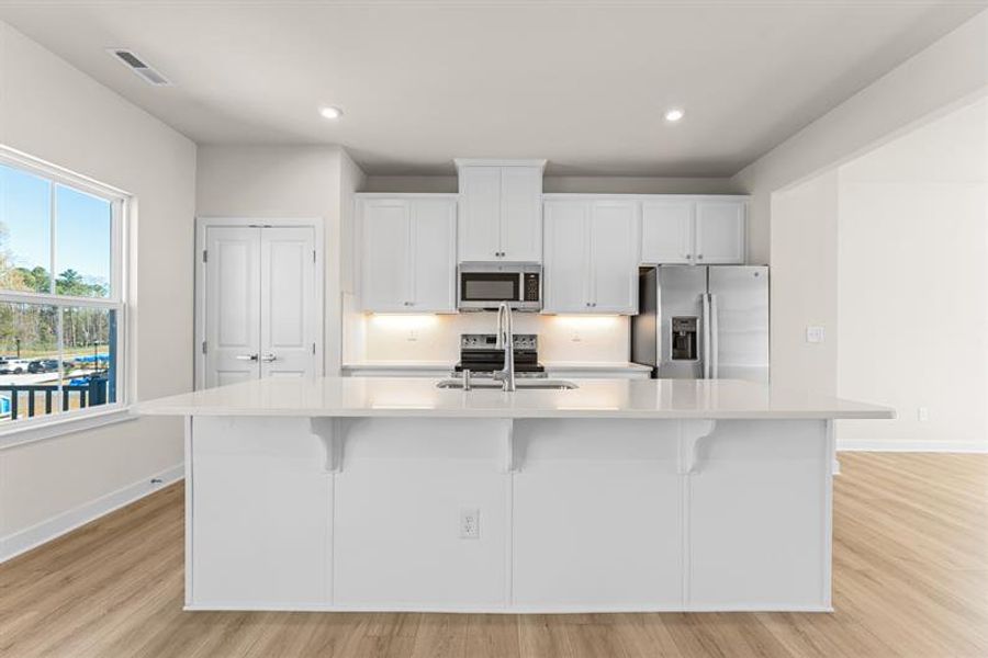 Furnished interior view inside a new home in Stowe Branch Townhomes, Charlotte (Image 2).