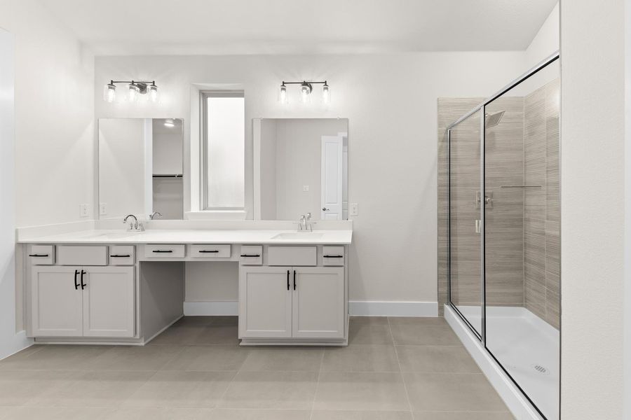 Furnished interior view inside a new home in Discovery Collection at Painted Tree Village, McKinney (Image 8). Furnished interior view inside a new home in Discovery Collection at Painted Tree Village, McKinney (Image 8).