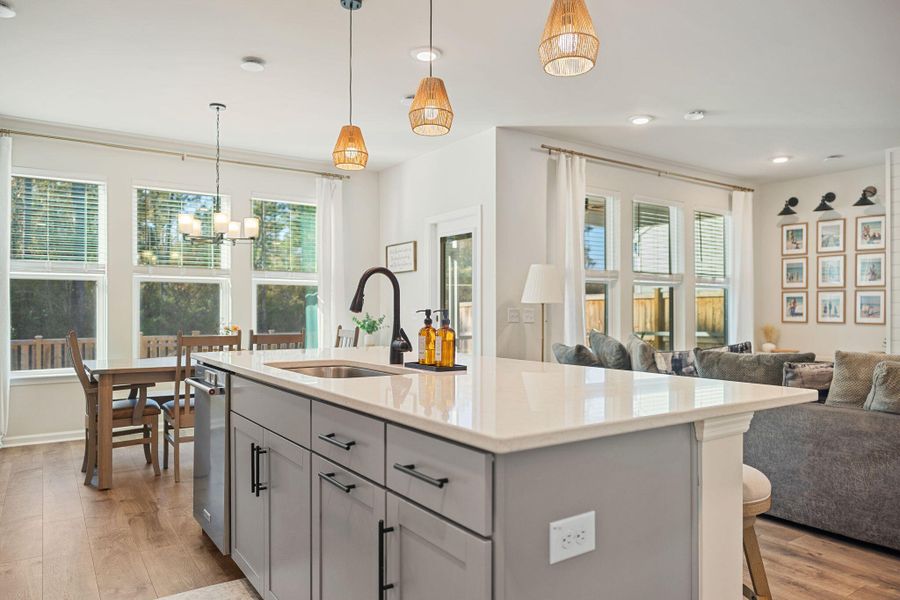 Furnished interior view inside a new home in Jasmine Point at Lakes of Cane Bay, Summerville (Image 36).