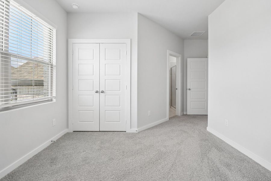 Bedroom in the Masters home plan by Trophy Signature Homes
