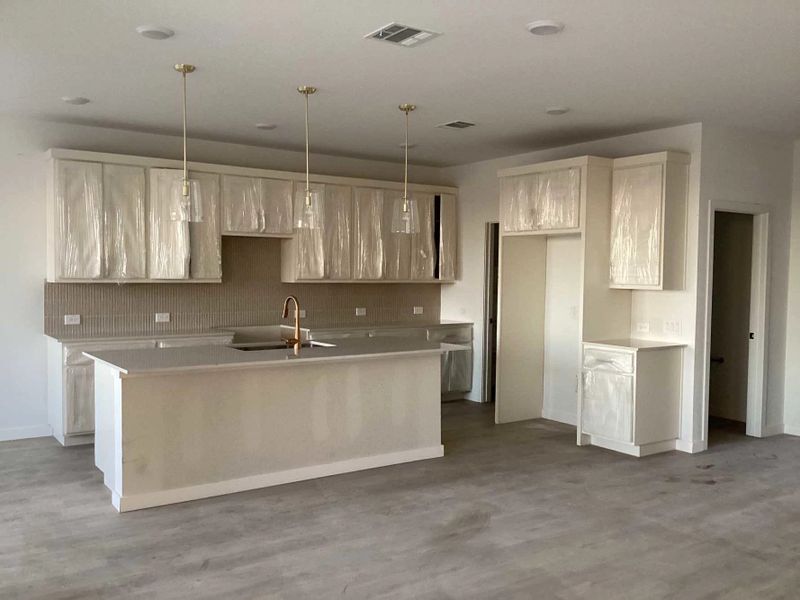 Kitchen Construction Progress featuring the Serene Collection