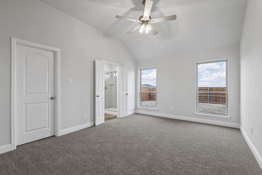 Representative unfurnished interior of a home built from the Devin by Cheldan Homes in Sunset Ridge, Keene (Image 56). Representative unfurnished interior of a home built from the Devin by Cheldan Homes in Sunset Ridge, Keene (Image 56).
