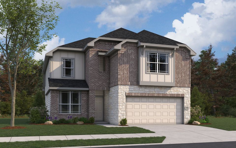 Rendering of floor plan. Colors and features may differ from shown representation.