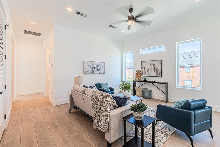 Furnished interior view inside a new home in , Dallas (Image 6).