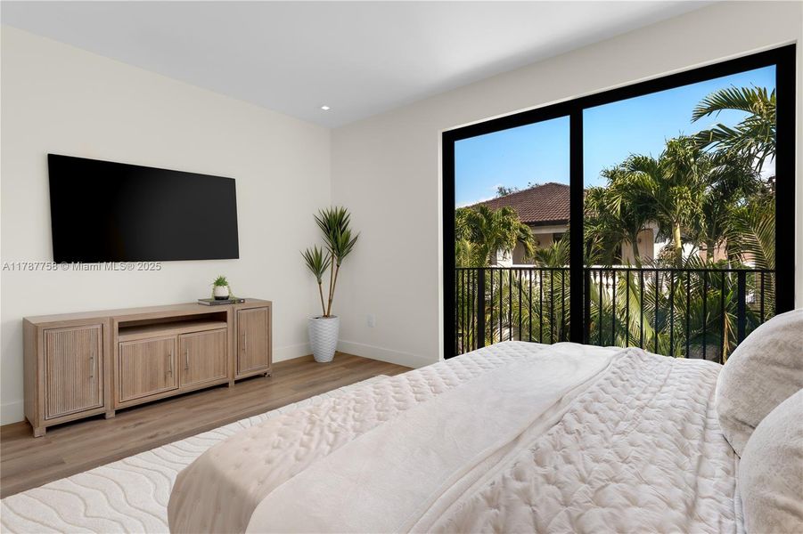 Furnished interior view inside a new home in , Miami (Image 16).
