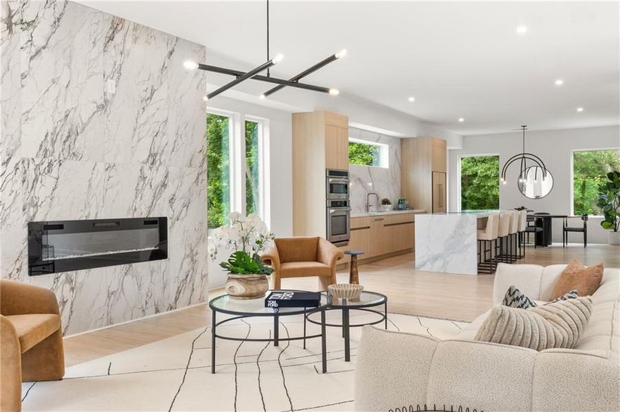 Furnished interior view inside a new home in , Atlanta (Image 45). Furnished interior view inside a new home in , Atlanta (Image 45).