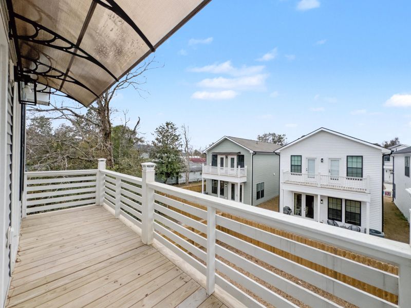 Exterior details and patio area of a home in , North Charleston (Image 27).