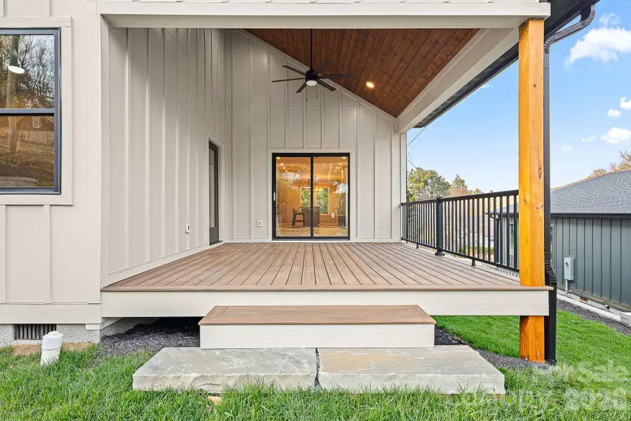 Exterior details and patio area of a home in , Asheville (Image 3). Exterior details and patio area of a home in , Asheville (Image 3).