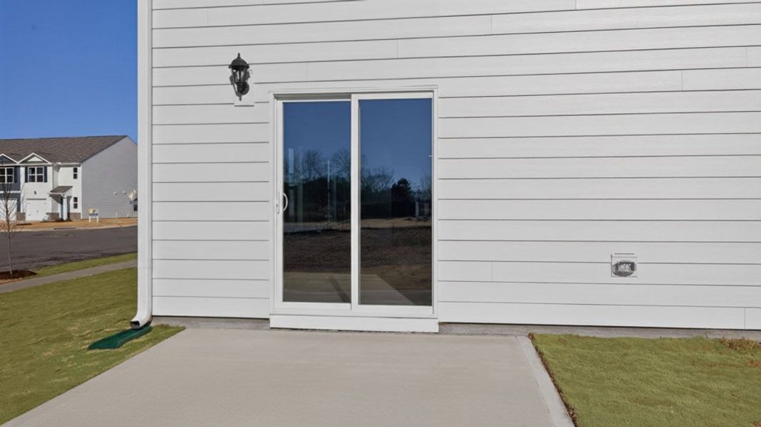 Exterior details and patio area of a home in Carter Ridge, Greenville (Image 4). Exterior details and patio area of a home in Carter Ridge, Greenville (Image 4).