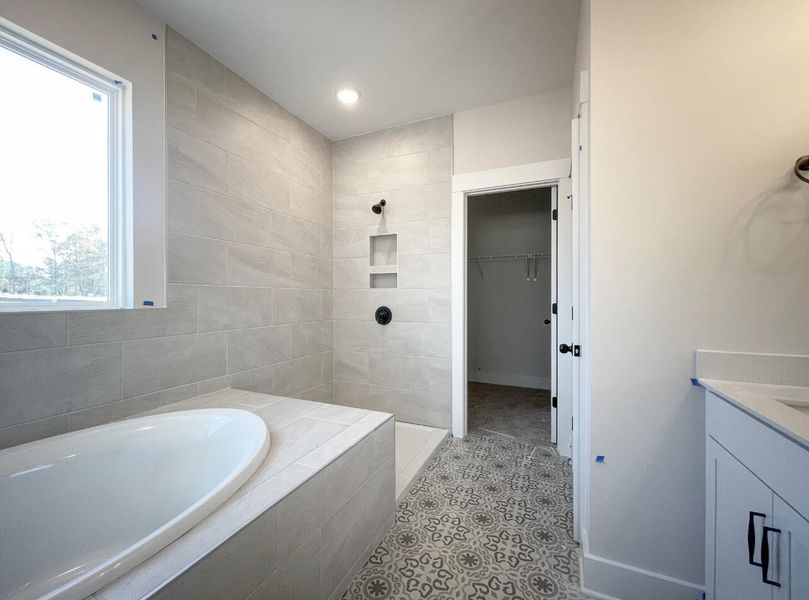 Furnished interior view inside a new home in Founders Club, Moore (Image 7).