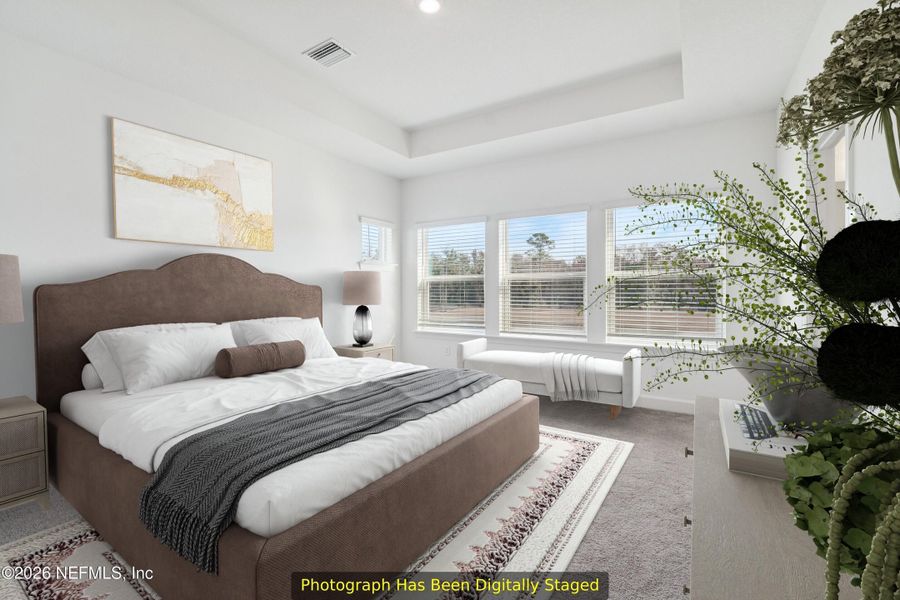 Furnished interior view inside a new home in Granville at eTown 38', Jacksonville (Image 13). Furnished interior view inside a new home in Granville at eTown 38', Jacksonville (Image 13).