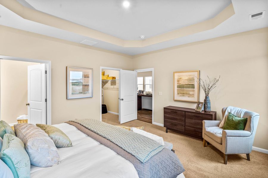 Representative furnished interior of a home built from the The Primrose by Chesapeake Homes in Terrapin, Leland (Image 7).