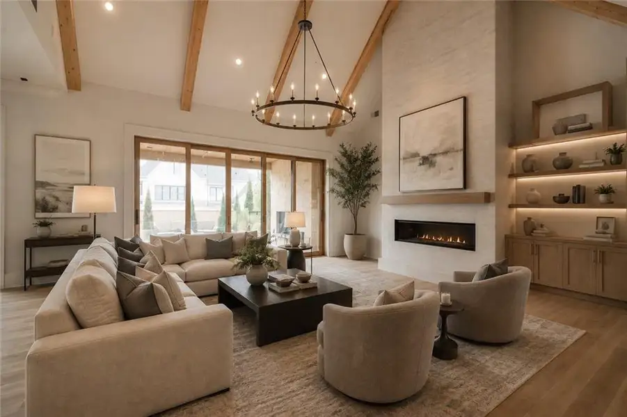 Furnished interior view inside a new home in , Alpharetta (Image 7).