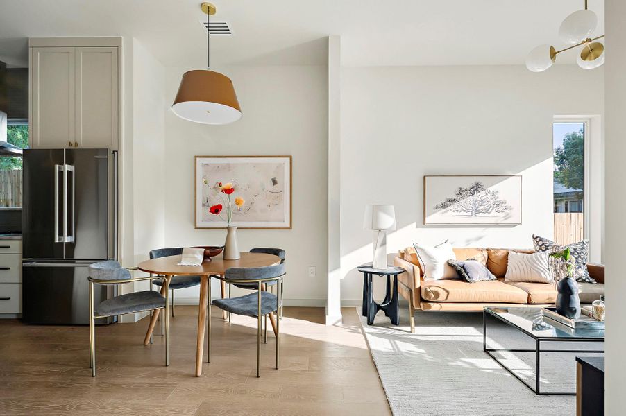 Dining area & living area