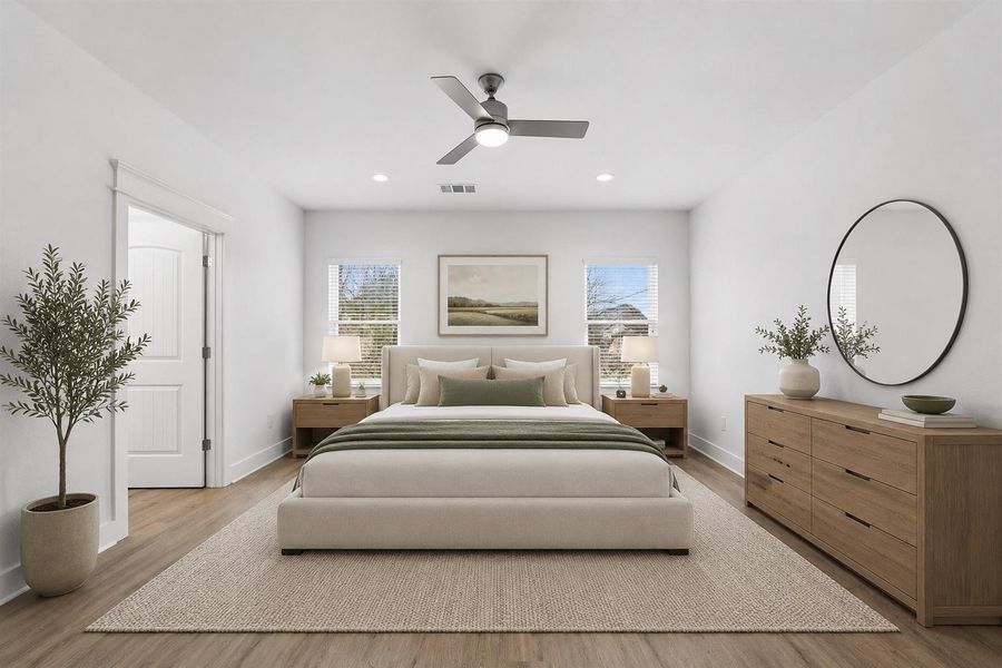 Furnished interior view inside a new home in , Houston (Image 11).