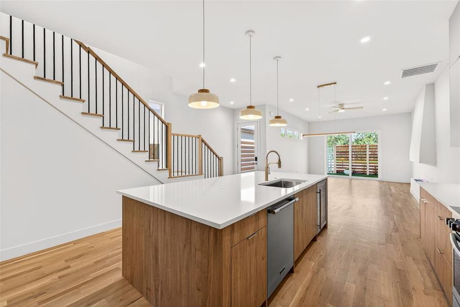Furnished interior view inside a new home in , Dallas (Image 14).