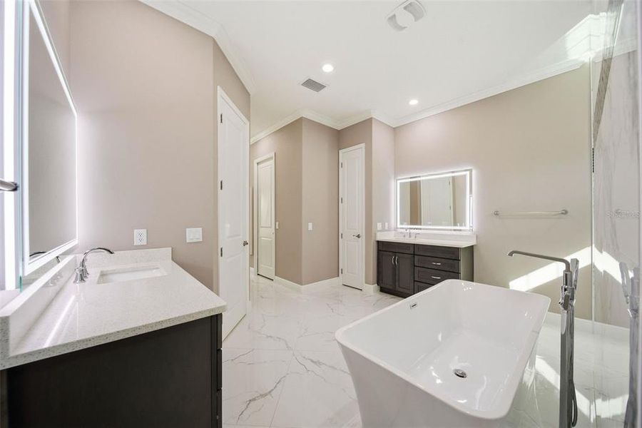 Furnished interior view inside a new home in , Beverly Hills (Image 18).