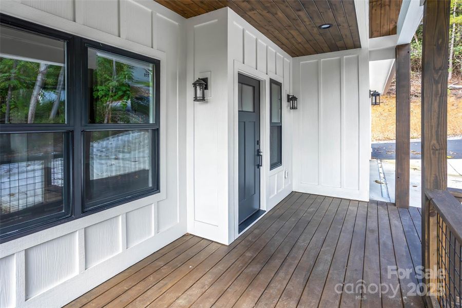 Exterior details and patio area of a home in , Horse Shoe (Image 19).
