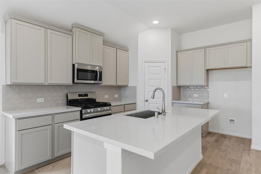 Furnished interior view inside a new home in Westland Ranch, League City (Image 12).