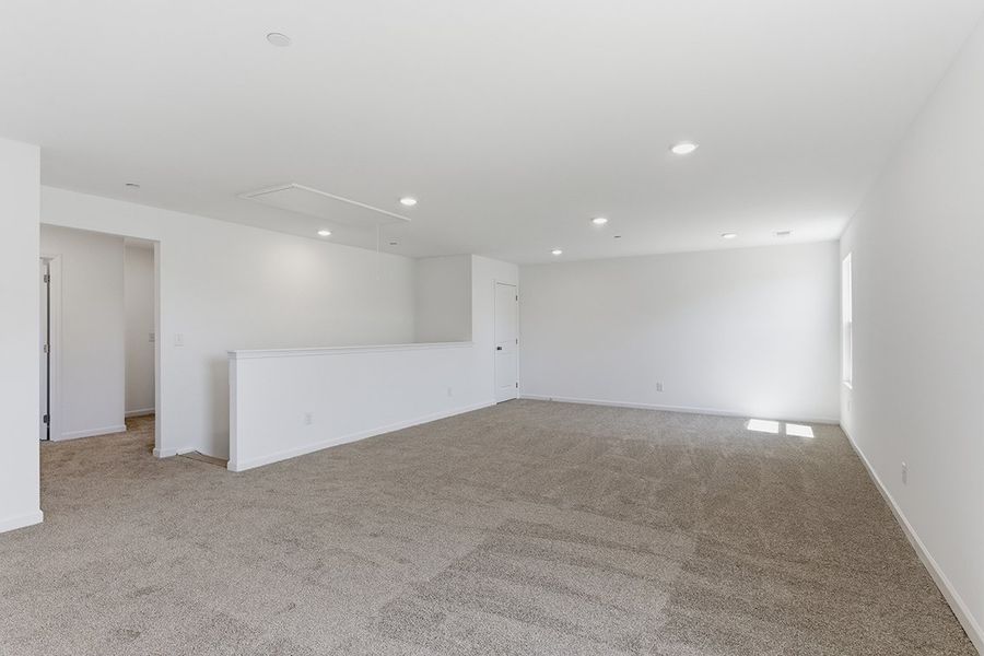 A room with white walls. A room with white walls.