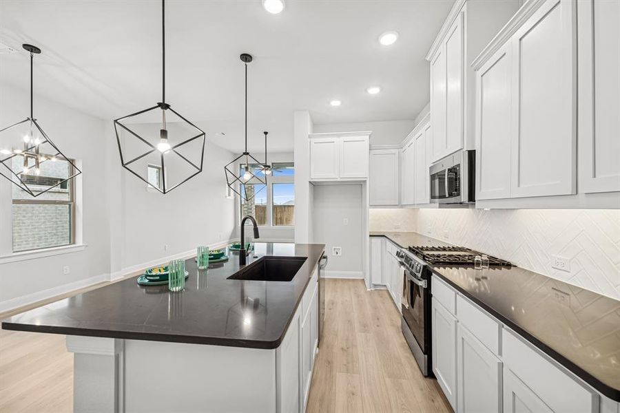 Furnished interior view inside a new home in Creekshaw – Gardens, Royse City (Image 9).