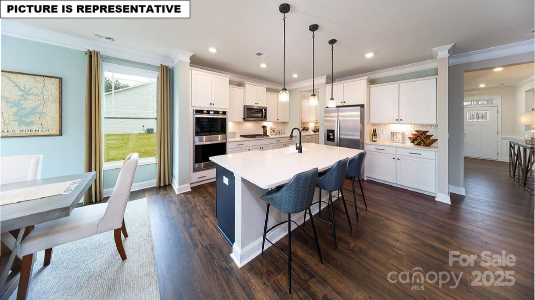 Furnished interior view inside a new home in Falls Cove, Troutman (Image 14).