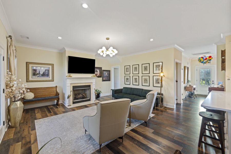 Furnished interior view inside a new home in , Meggett (Image 47).