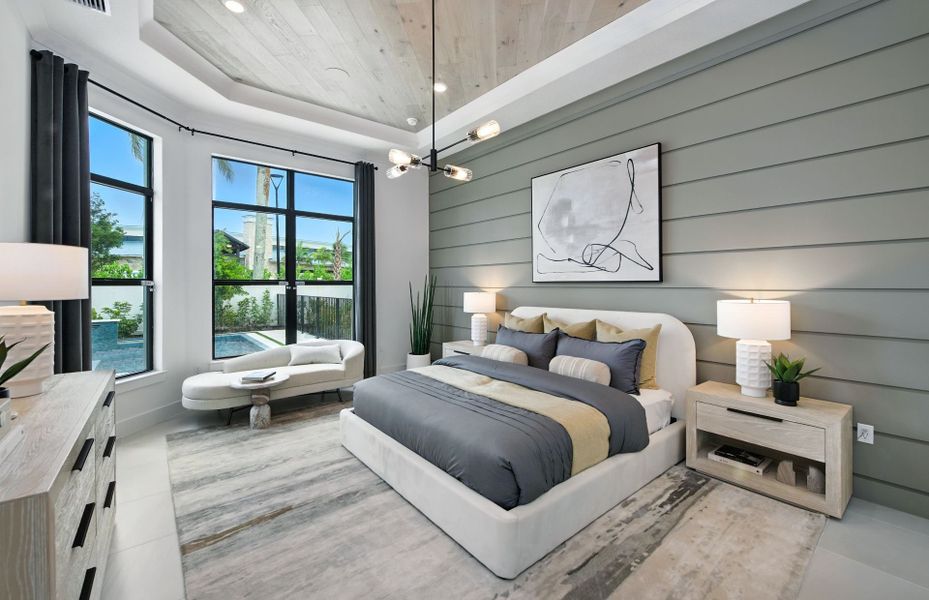 Furnished interior view inside a new home in The Reserve at Eastpointe, Palm Beach Gardens (Image 14).