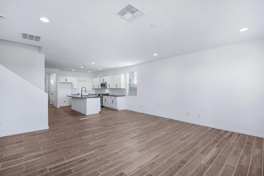 Representative unfurnished interior of a home built from the Evergreen by Taylor Morrison in Combs Ranch Discovery Collection, San Tan Valley (Image 15).