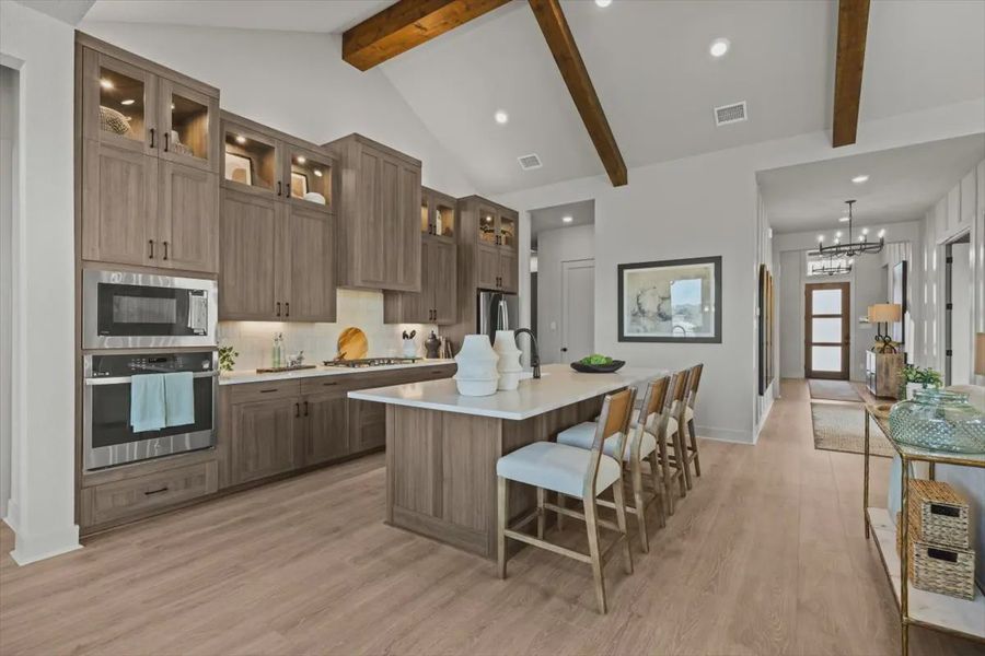 Representative furnished interior of a home built from the Malia by Chesmar Homes in 6 Creeks, Kyle (Image 6). Representative furnished interior of a home built from the Malia by Chesmar Homes in 6 Creeks, Kyle (Image 6).