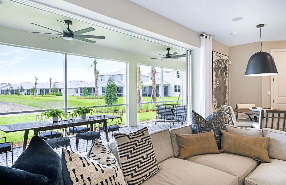 Representative furnished interior of a home built from the Easley by DiVosta in Emerson Oaks, Vero Beach (Image 33).