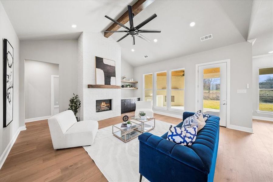 Furnished interior view inside a new home in , Godley (Image 13).