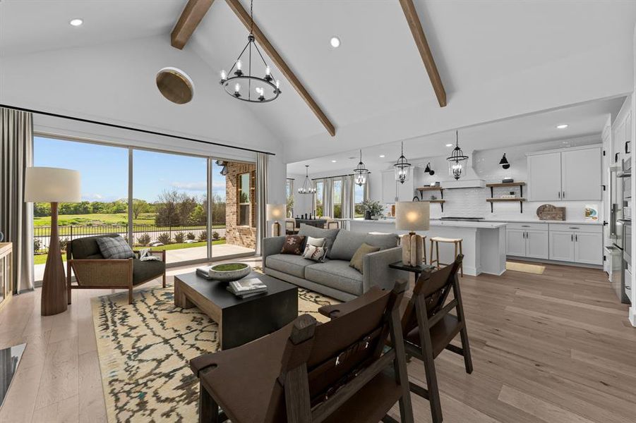 Furnished interior view inside a new home in Heath Golf & Yacht Estates, Heath (Image 10).