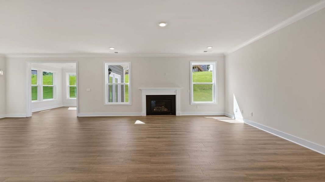 Representative unfurnished interior of a home built from the Hampshire by D.R. Horton in Harrison Valley, Simpsonville (Image 16).