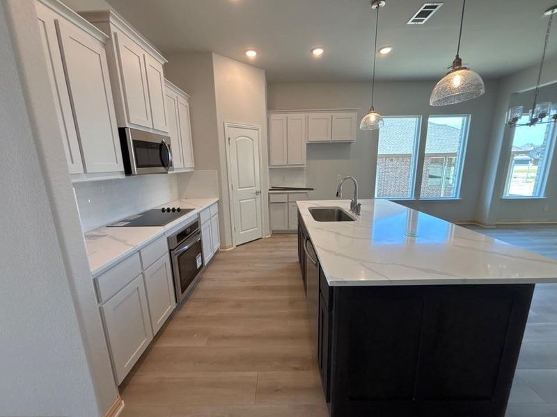 Furnished interior view inside a new home in Waterford Park, Weatherford (Image 4).