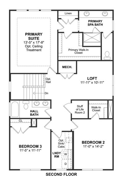 2D floor plan layout for the Kiawah by K. Hovnanian® Homes in Liberty Hill Farm, Mount Pleasant, SC (Image 6). 2D floor plan layout for the Kiawah by K. Hovnanian® Homes in Liberty Hill Farm, Mount Pleasant, SC (Image 6).