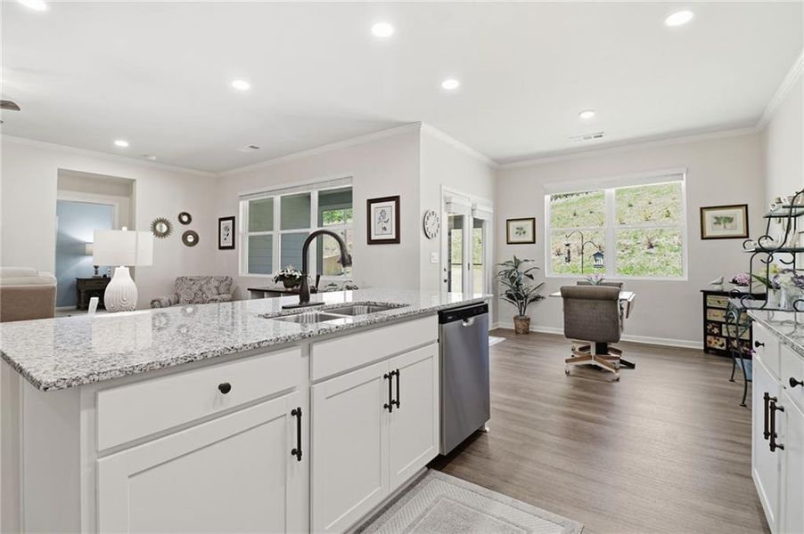 Furnished interior view inside a new home in , Dallas (Image 32).