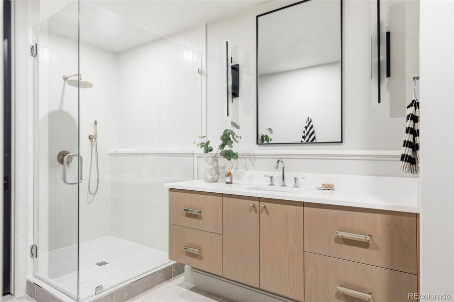 Furnished interior view inside a new home in , Denver (Image 10).