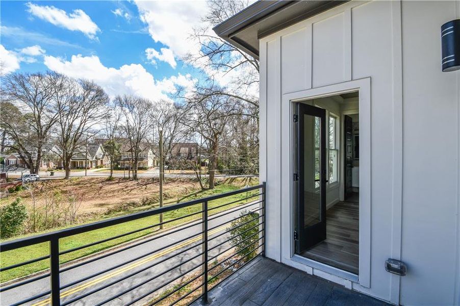 Exterior details and patio area of a home in , Atlanta (Image 34).