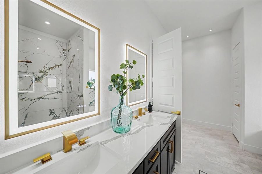 Furnished interior view inside a new home in , Celeste (Image 18).