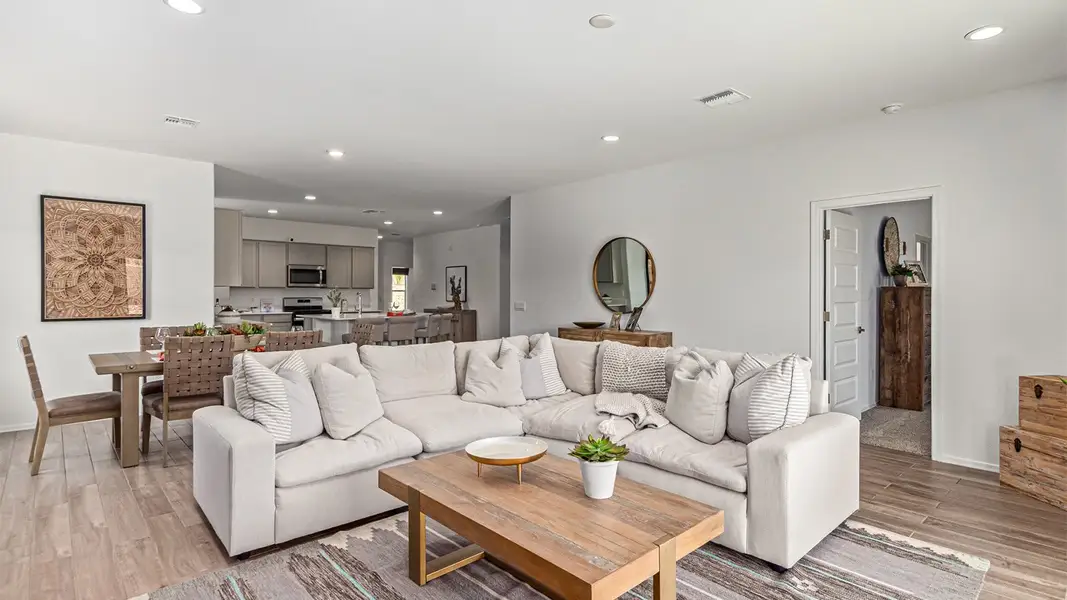 Furnished interior view inside a new home in Saguaro Bloom, Marana (Image 11). Furnished interior view inside a new home in Saguaro Bloom, Marana (Image 11).