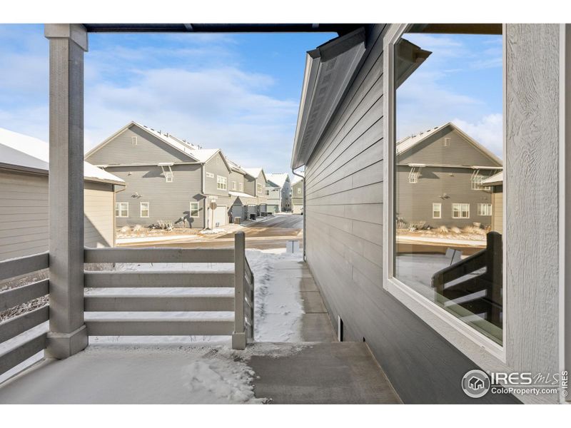 Exterior details and patio area of a home in Kinston Cottage, Loveland (Image 3). Exterior details and patio area of a home in Kinston Cottage, Loveland (Image 3).