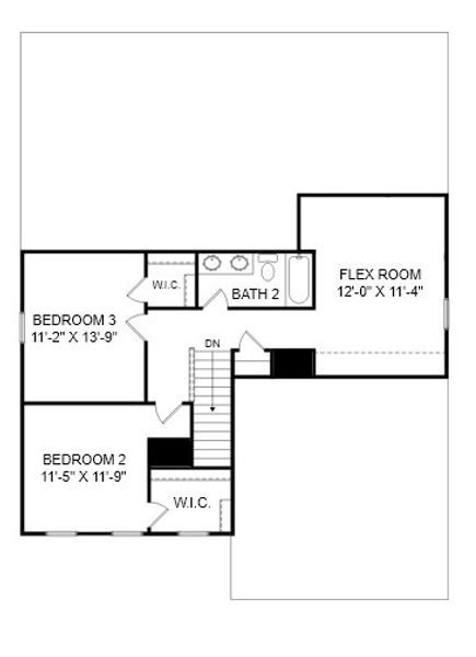 Image 4 representing the The Graham by Stanley Martin Homes in The Beacon at Old Peachtree Townhomes, Lawrenceville, GA.