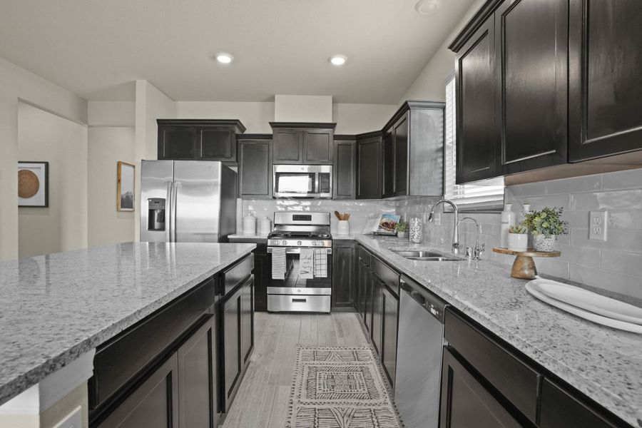 Representative furnished interior of a home built from the Red Yucca by View Homes in Campo Del Sol, El Paso (Image 12). Representative furnished interior of a home built from the Red Yucca by View Homes in Campo Del Sol, El Paso (Image 12).