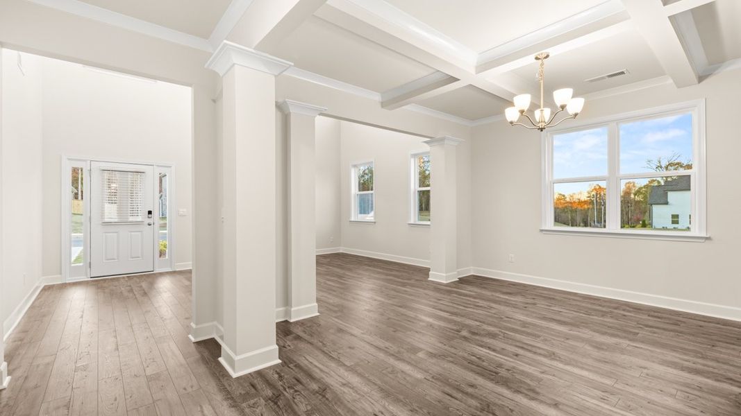 Representative unfurnished interior of a home built from the Jean Lee by D.R. Horton in Heritage Pointe, Senoia (Image 29).