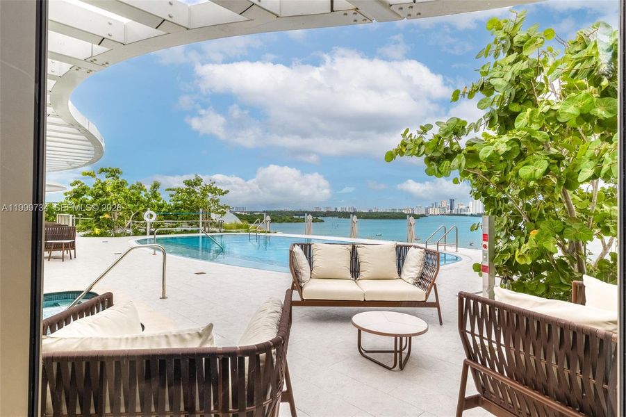 Exterior details and patio area of a home in , Bay Harbor Islands (Image 26).