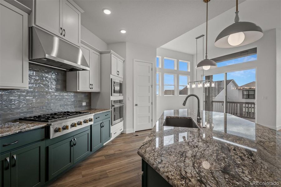 Furnished interior view inside a new home in Cloverleaf - Pinnacle Collection, Monument (Image 5).