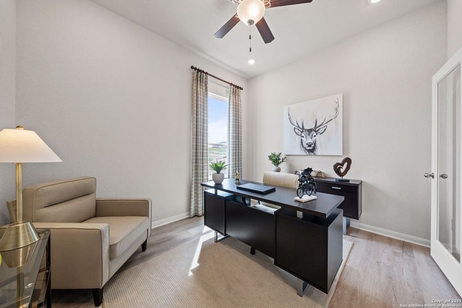 Furnished interior view inside a new home in Applewhite Meadows, San Antonio (Image 32). Furnished interior view inside a new home in Applewhite Meadows, San Antonio (Image 32).