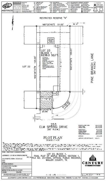 2D floor plan layout of this home in Maple Woods, Hockley, TX (Image 3).